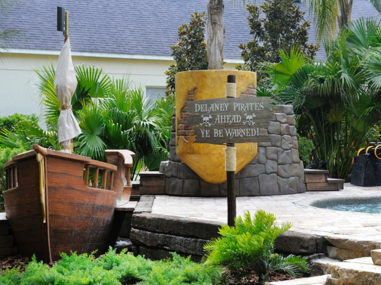 pirate ship garden playground