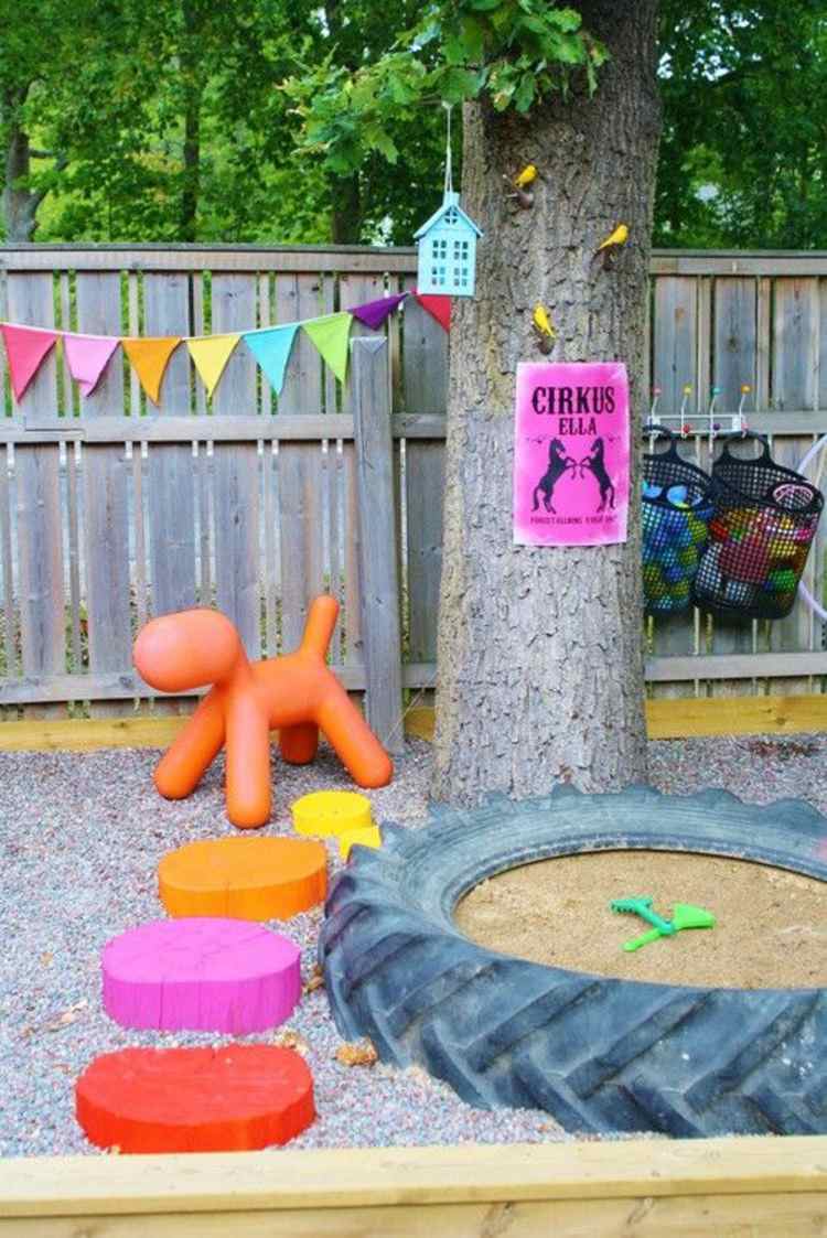 creative garden play area