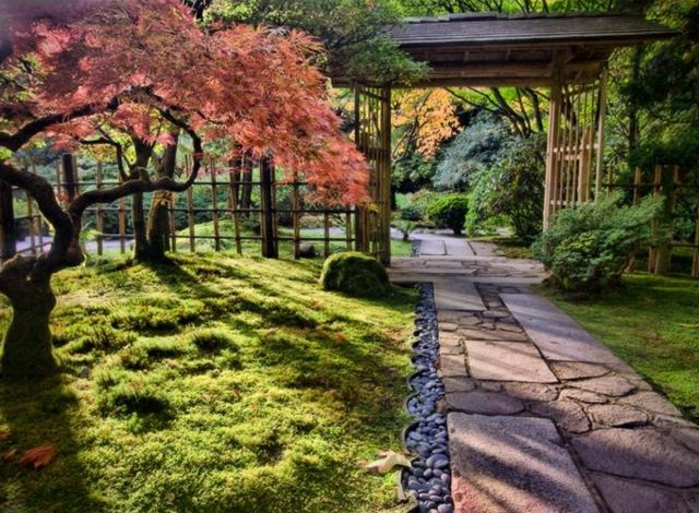 how to arrange your garden alley stone idea tree