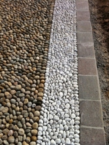 alley garden pebbles multicolored