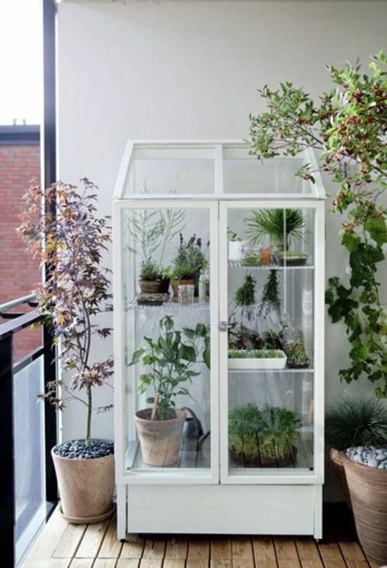 balcony design glass shelf