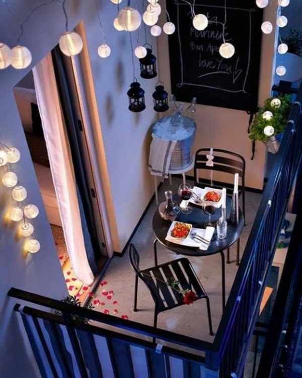 romantisk balkon layout