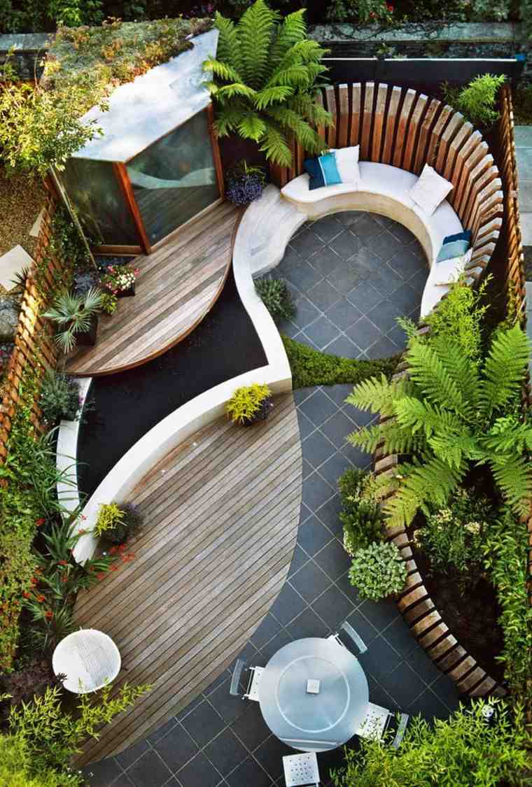 modern garden layout idea