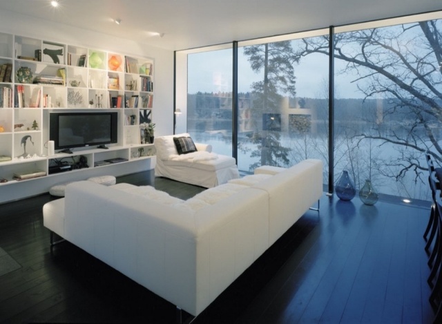 Planning Living-room-furniture-modern-sofa-white corner