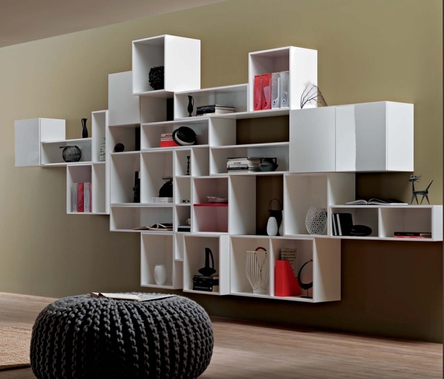 Planning Living-room-furniture-modern-wall-shelves-ottoman