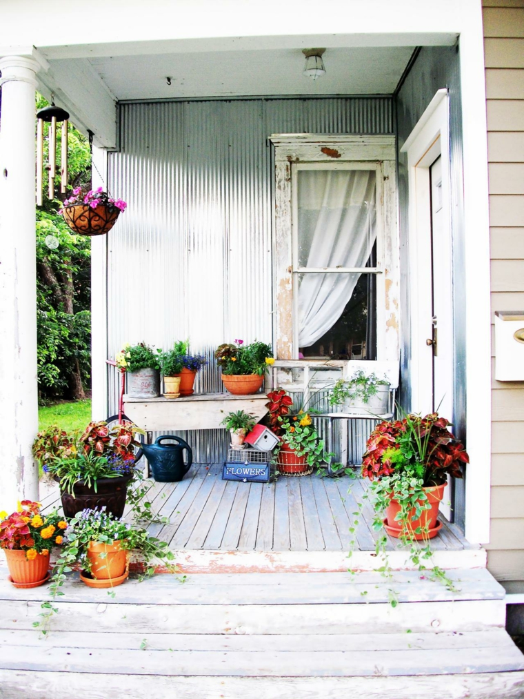 landscaping shabby chic veranda