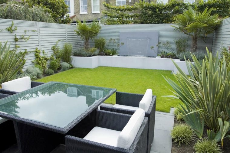 gray garden landscaping