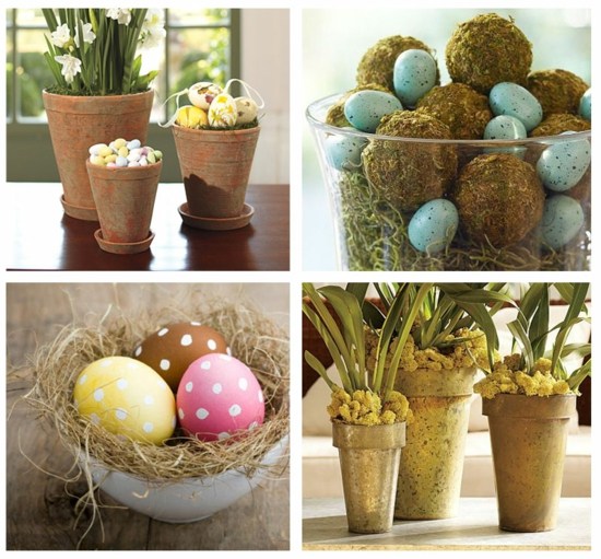 easter idea atmosphere egg flowerpot