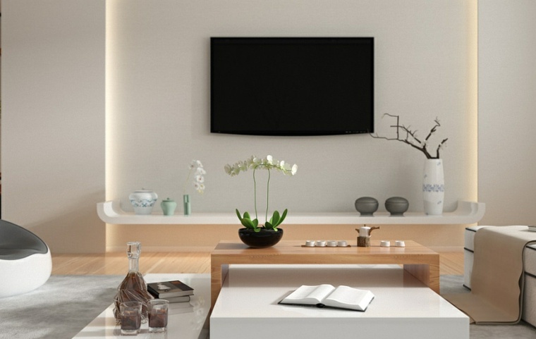 zen atmosphere home living room minimalist style