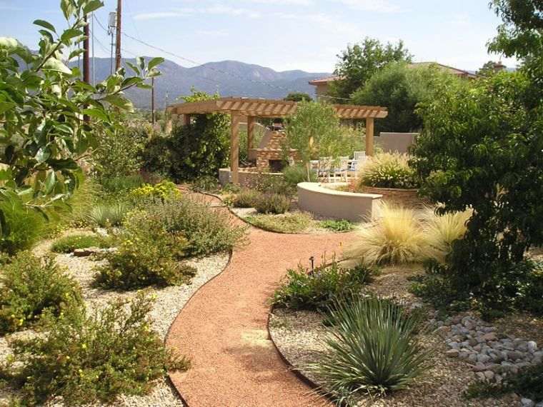 landscaping garden path pebble-gravel-garden-dry