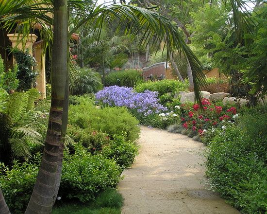 landscaped garden pathway