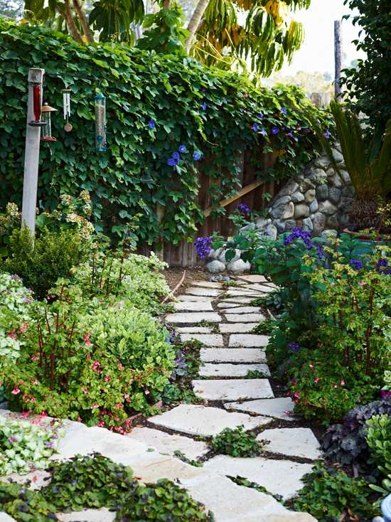 landscaped garden driveway