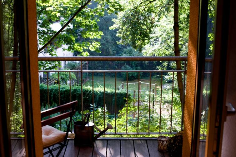 balcony wooden floor