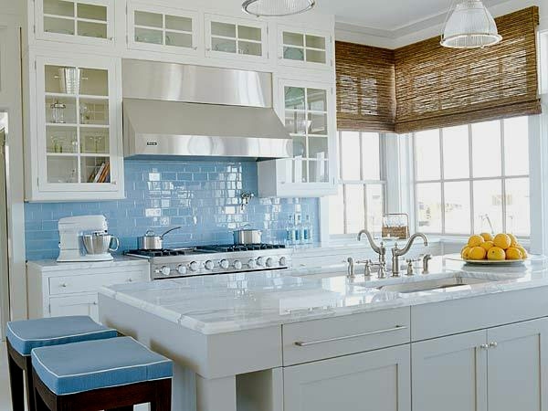 white blue kitchen