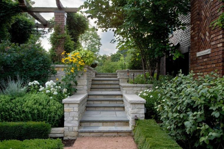 landscaping garden staircase stone