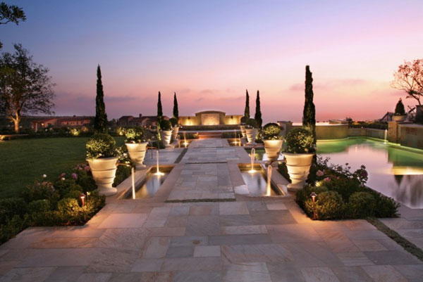 landscaped garden path stone