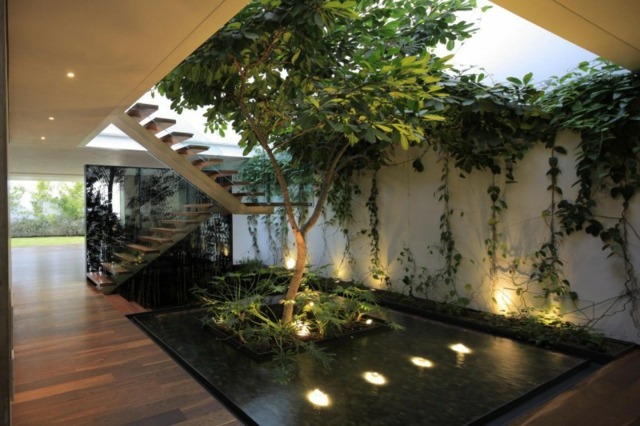 modern interior garden layout