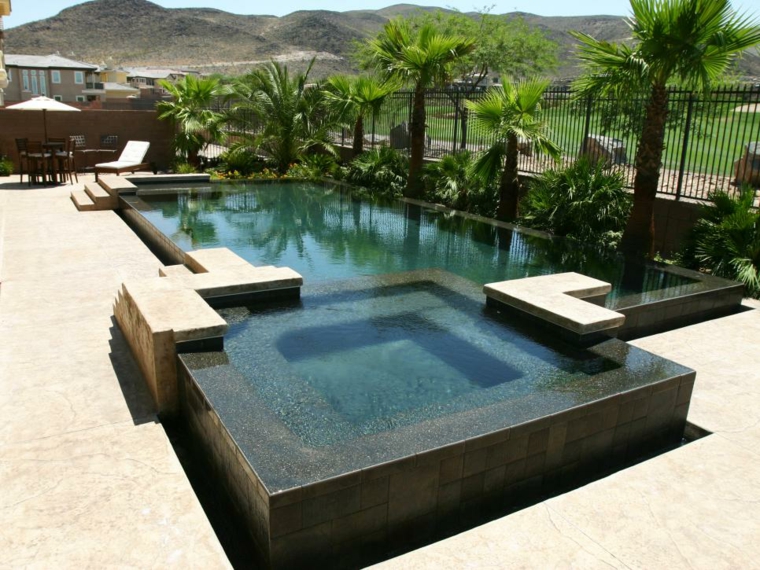 garden landscaping modern plant decoration outdoor pools