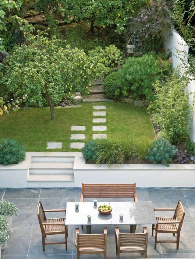 modern garden layout provided 3 levels