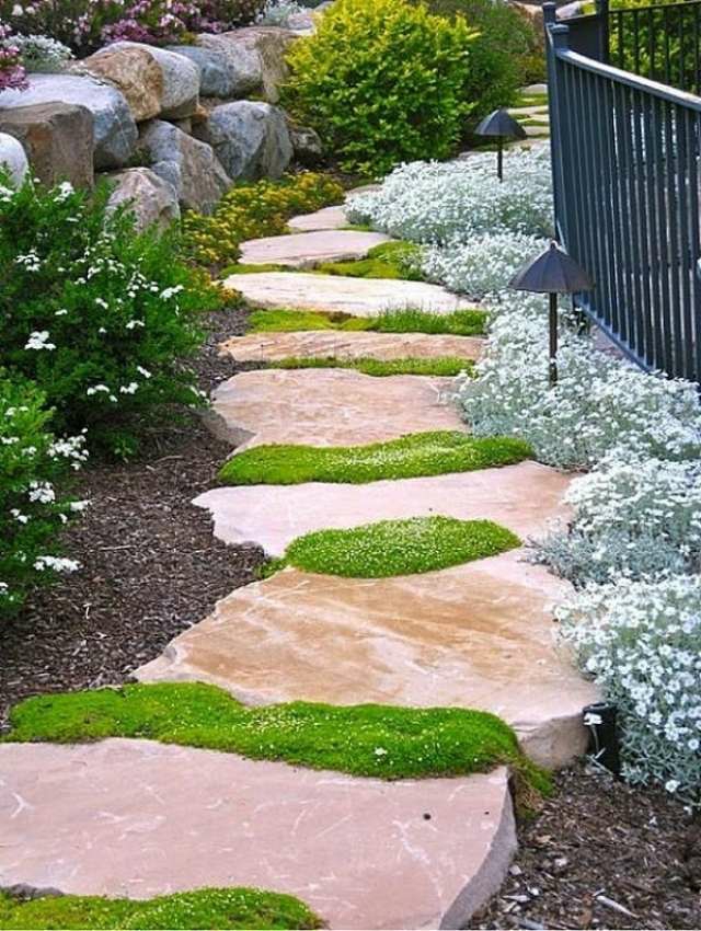 landscaping allee grnandes stones