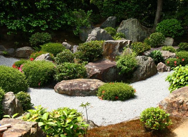 landscaping stones plants