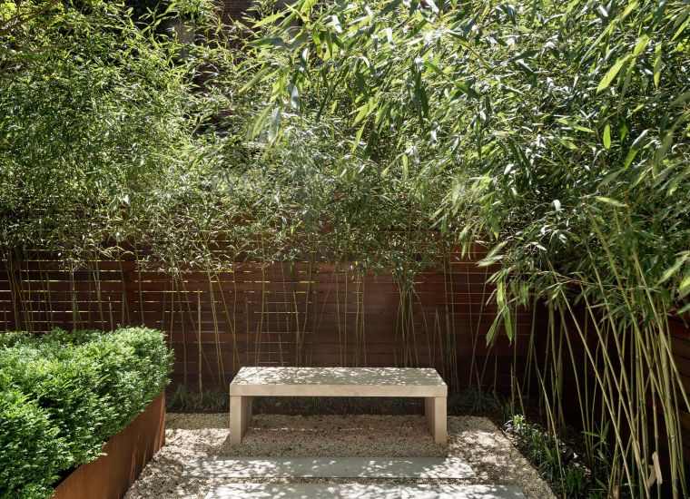 landskabspleje lille have bænk-brise-brise-brise-bambou