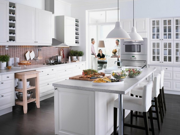 arrangement modern small kitchen white