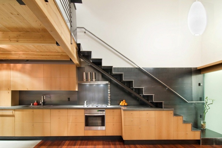 trapphus layout moderne kjøkken