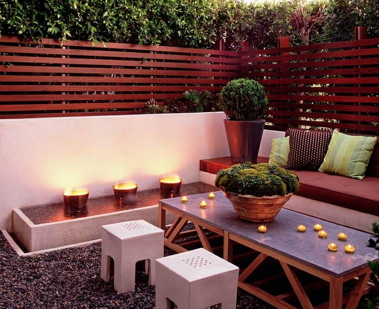 outdoor space zen idea coffee table