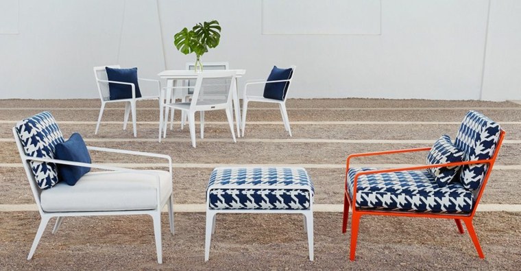 create a terrace design modern furniture