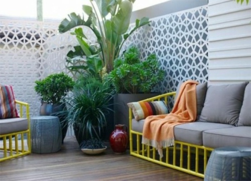 furnishing small terrace