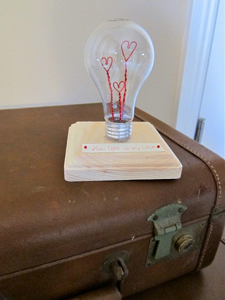 gift valentine's day original bulb recovery diy ideas