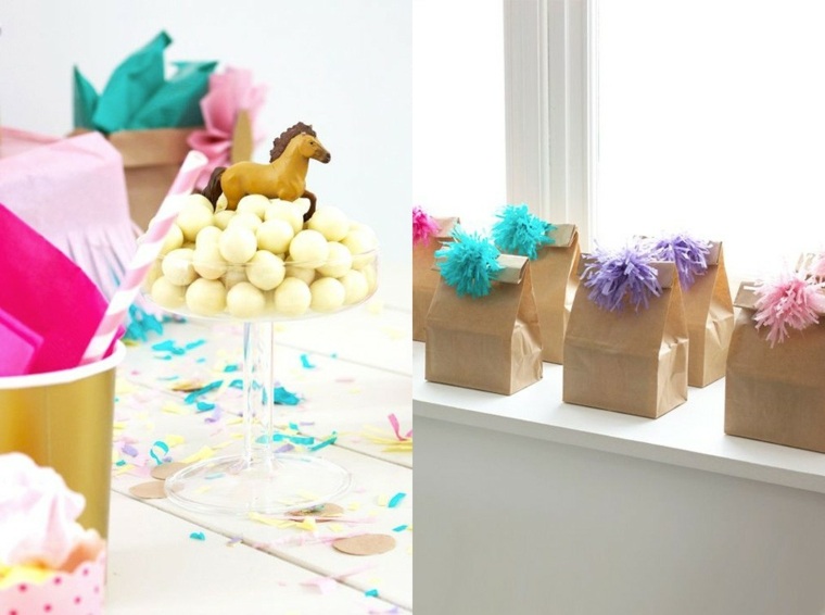 deco birthday table child idea diy