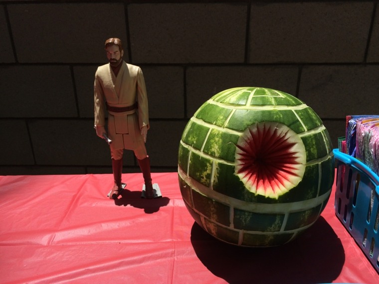 birthday star wars star of death watermelon