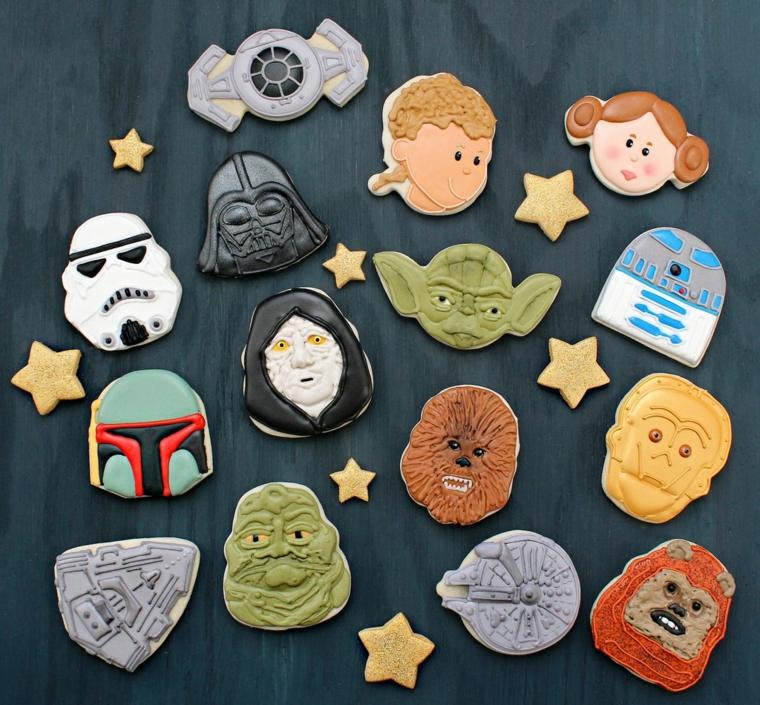 birthday star wars cookies main characters