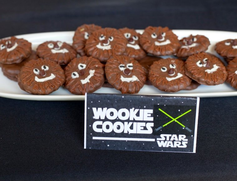 birthday star wars wookie cookies