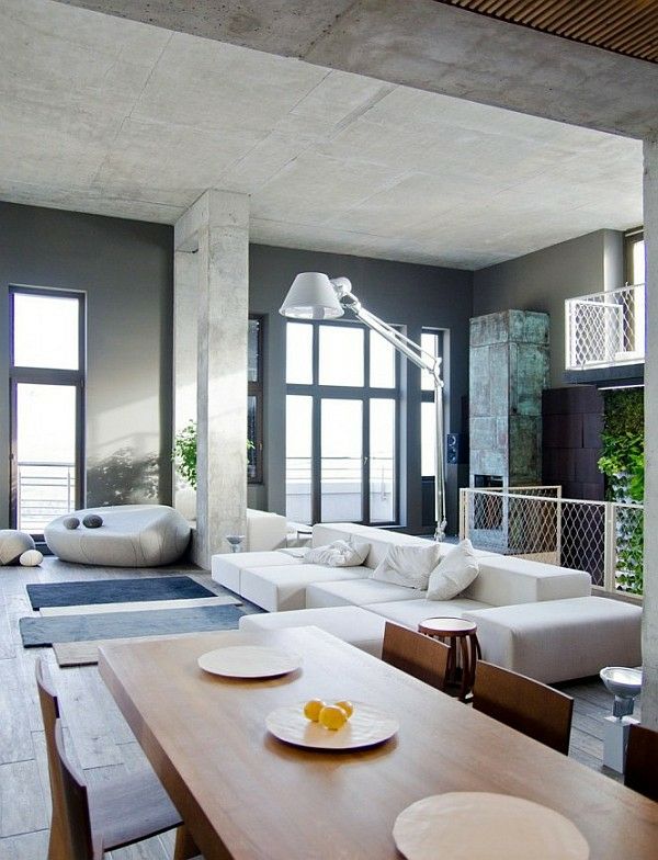 stylish apartment modern industrial design