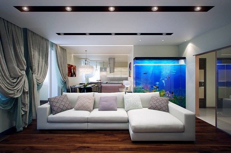 akvarium design stora möbler