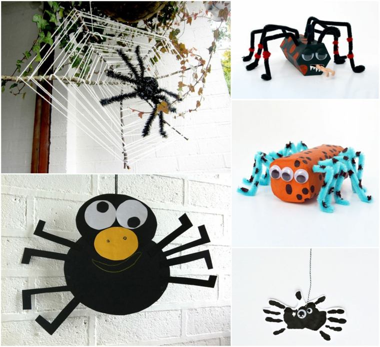 halloween idea decoration spider cardboard idea brico child