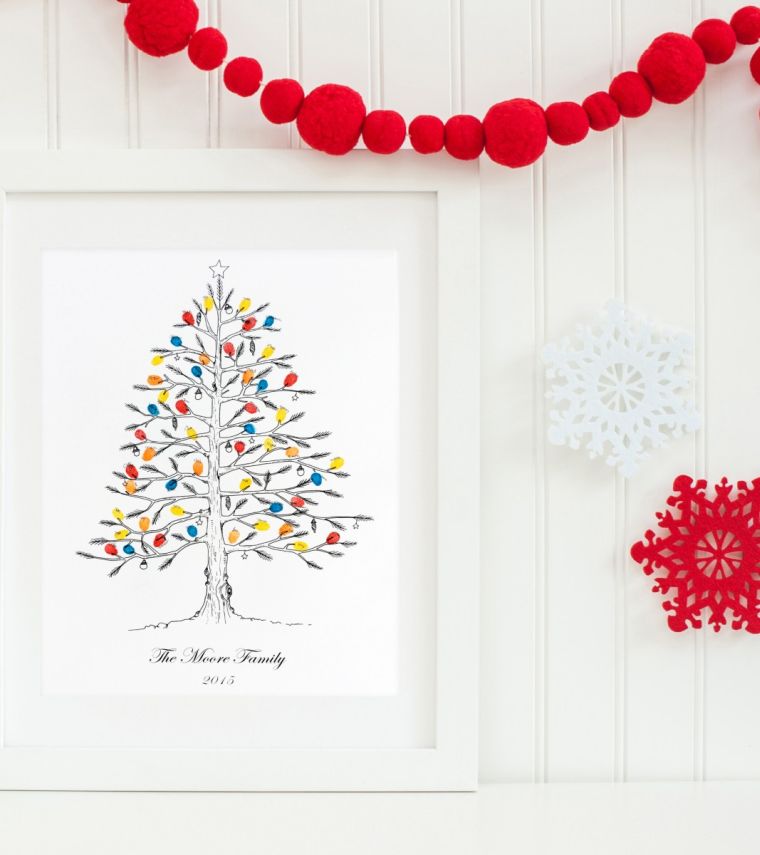 Tree-a-wedding-footprint winter decoration-christmas-theme