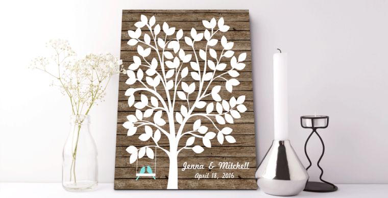 shaft-a-footprint-wedding-board-wood decoration-natural