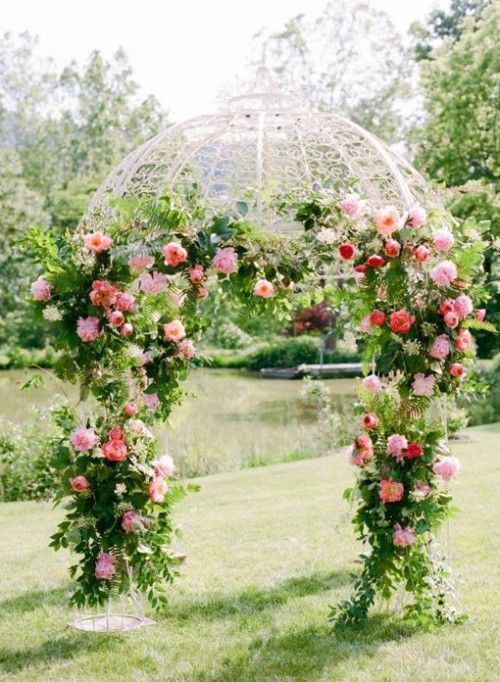 romantic metal arch