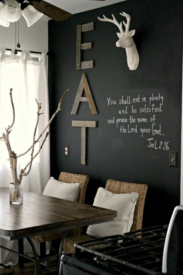 slate wall black nordic design