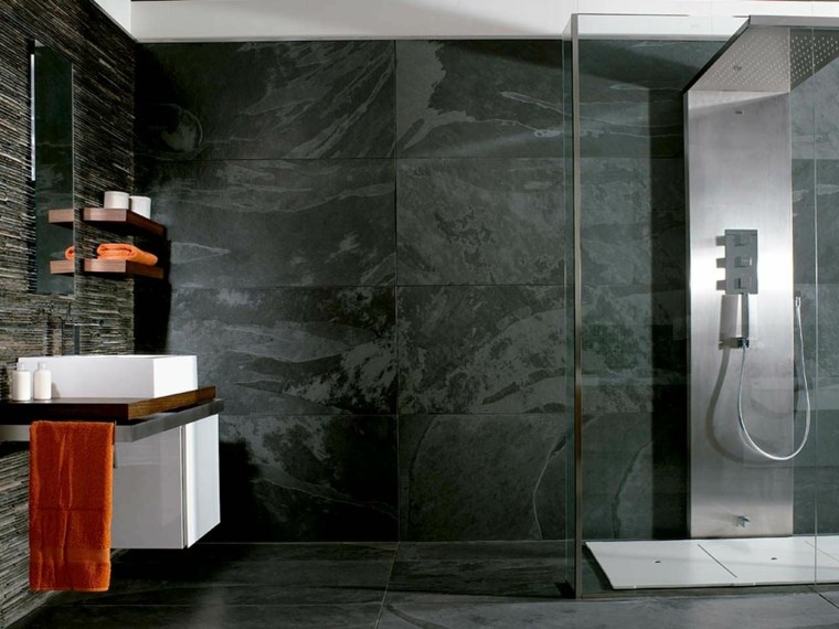 slate and natural stone for bathrooms