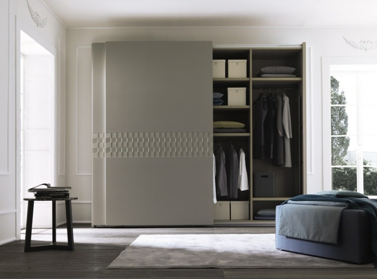 contemporary design wardrobe beige SMA Mobili