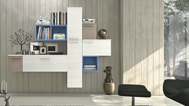 white living room cabinet