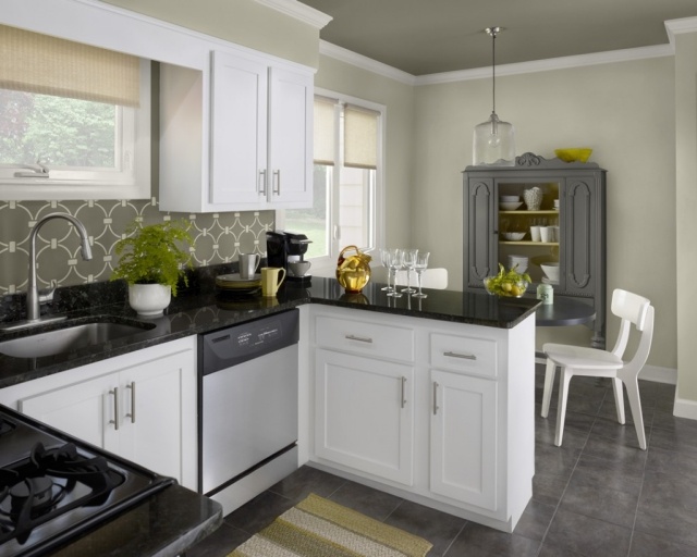 cabinets-kitchen-white-yellow-gray paint