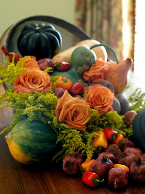 autumn floral arrangement