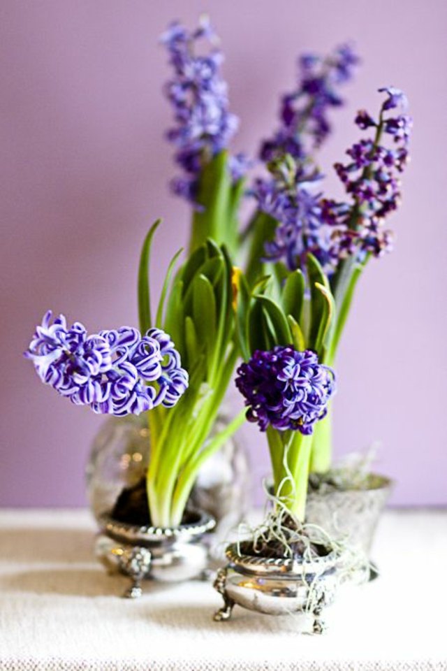 spring hyacinth floral arrangement