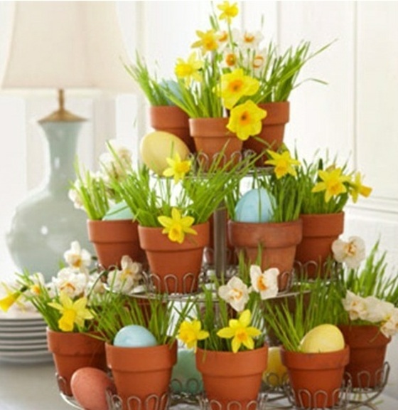 Easter egg flower arrangements